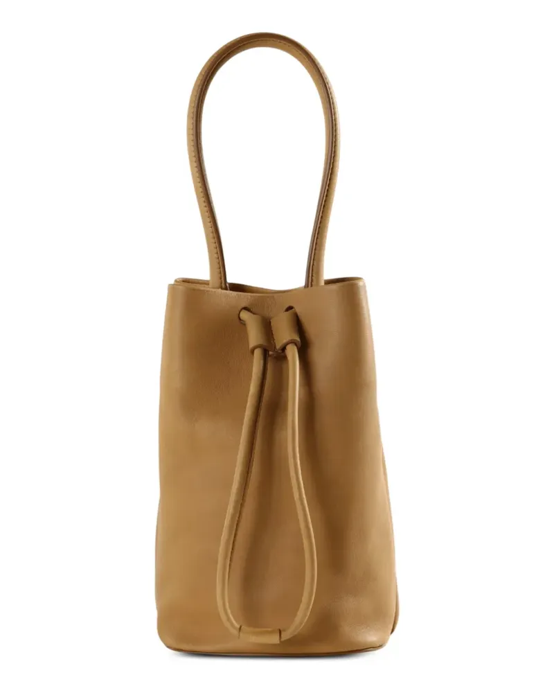 Uma Wang small Sac leather bucket bag - Nude Nude