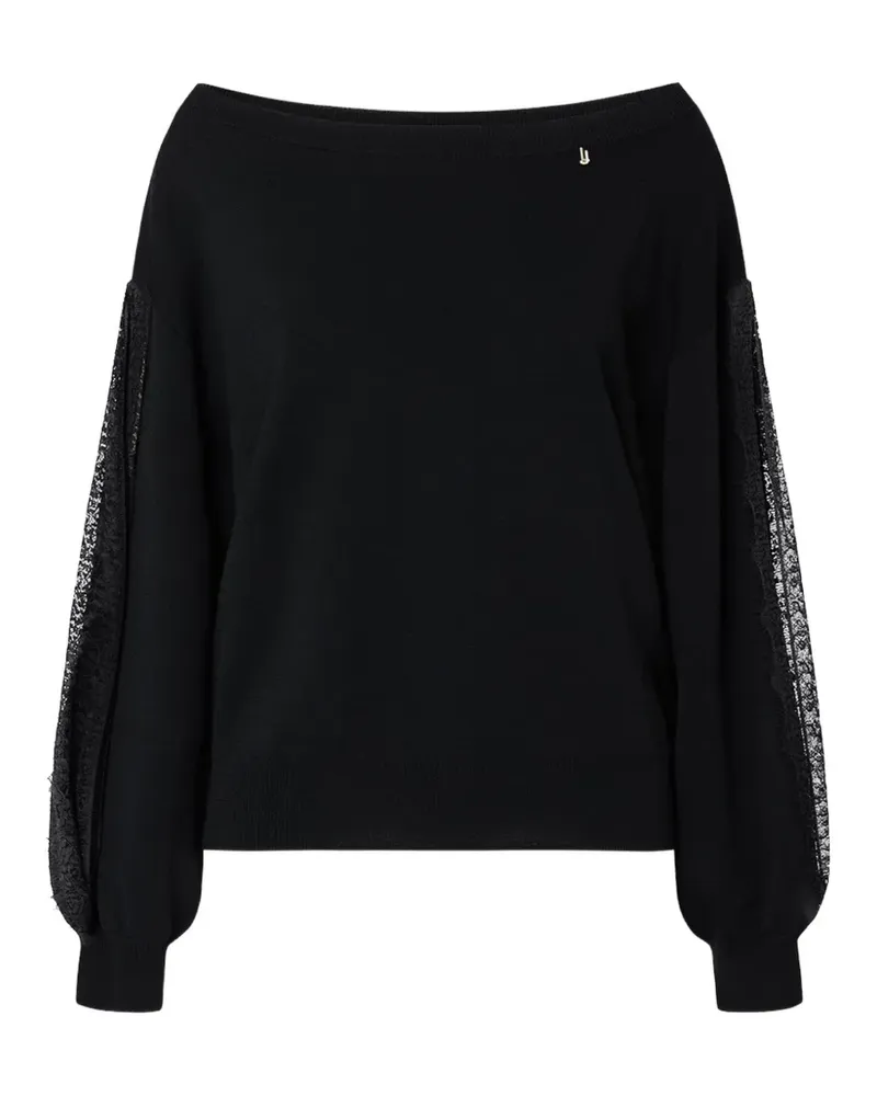 Liu Jo Pullover mit Spitzeneinsätzen - Schwarz Schwarz