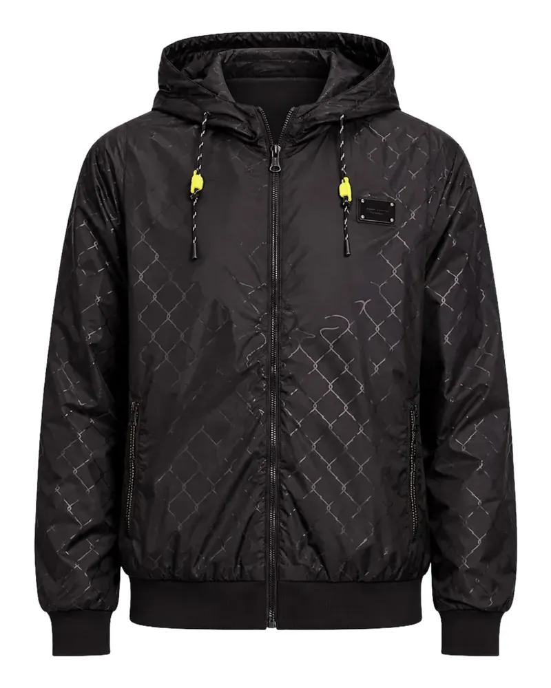 Puma Gemusterte Kapuzenjacke - Schwarz Schwarz