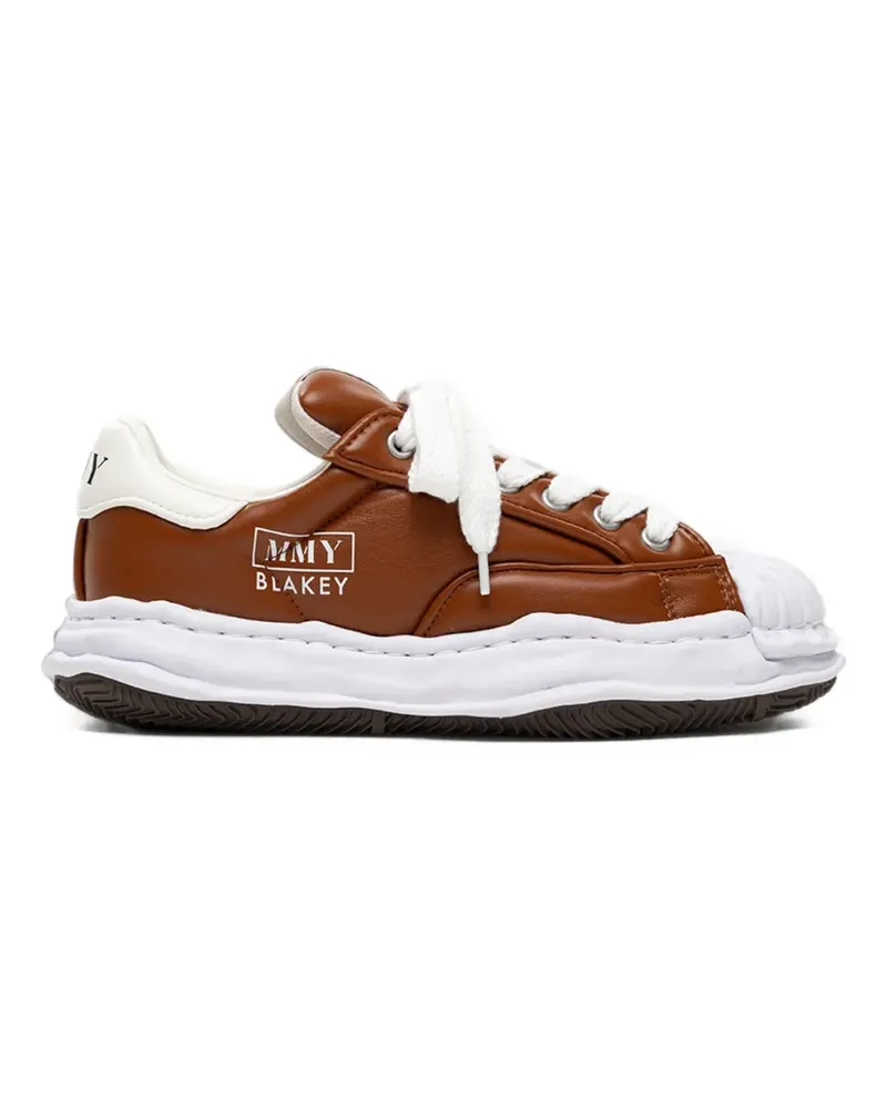 MIHARAYASUHIRO Blakey OG sole padded-PU low-top sneakers - Braun Braun