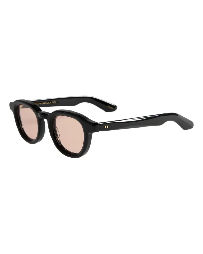 MOSCOT Runde Dahven Sonnenbrille - Schwarz Schwarz