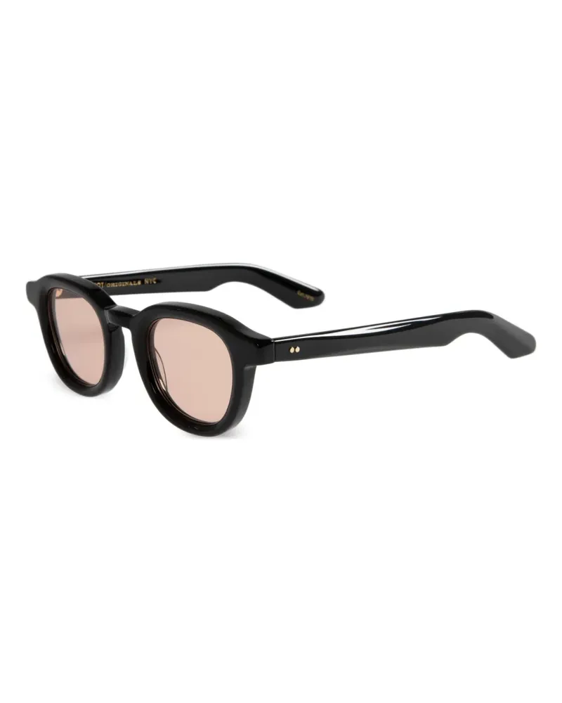 MOSCOT Runde Dahven Sonnenbrille - Schwarz Schwarz