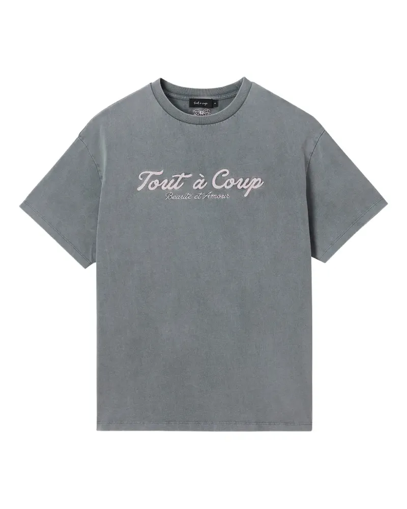Tout a Coup embroidery T-shirt - Grau Grau