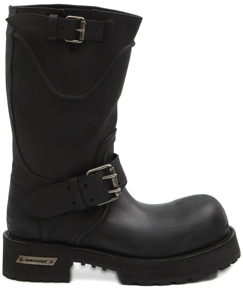 Balenciaga Venom Stiefel mit runder Kappe - Schwarz Schwarz