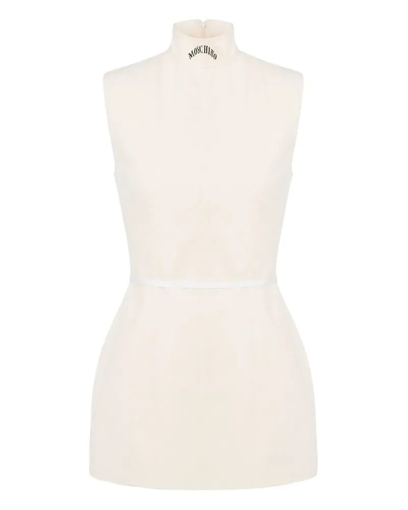 Moschino Ärmelloses Minikleid - Weiß Weiß
