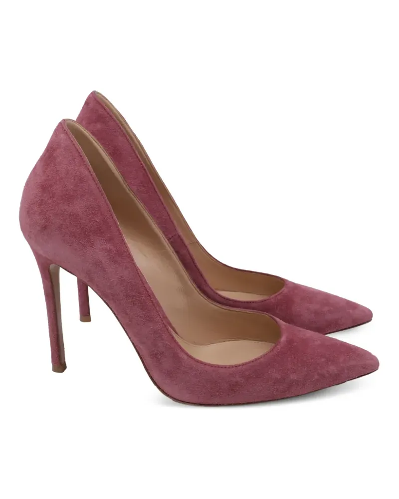 Gianvito Rossi Spitze Pumps aus Wildleder - Rosa Rosa