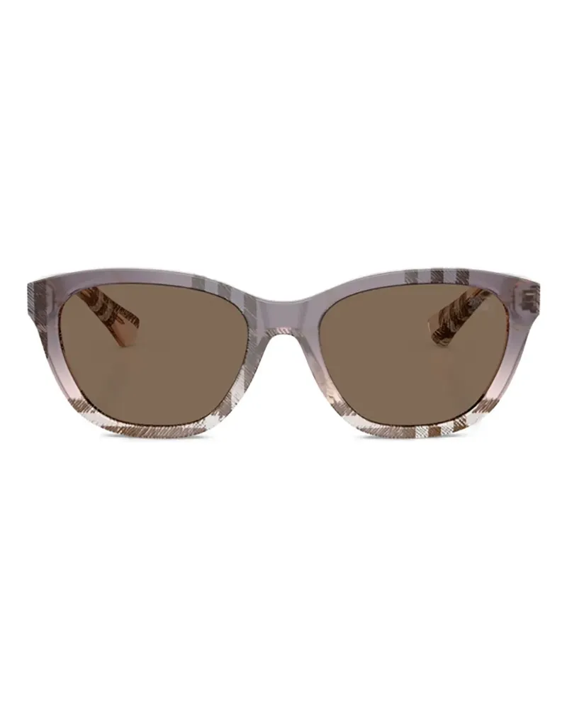 Burberry Karierte Sonnenbrille mit Farbverlauf - Grau Grau