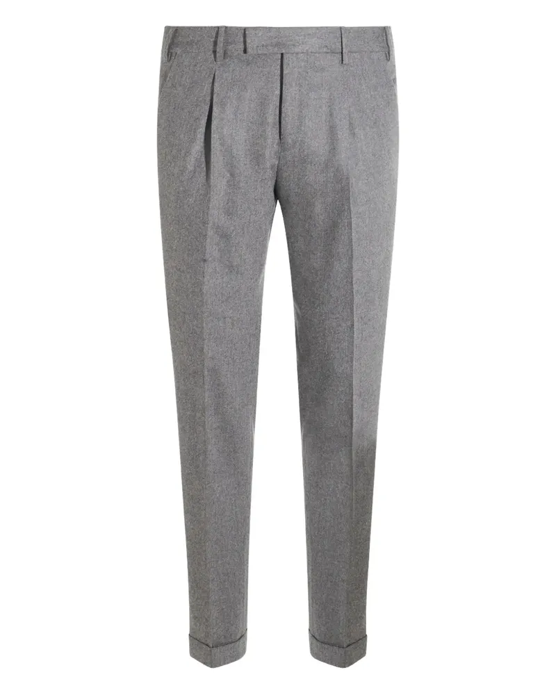 PT TORINO Hose mit Bundfalten - Grau Grau