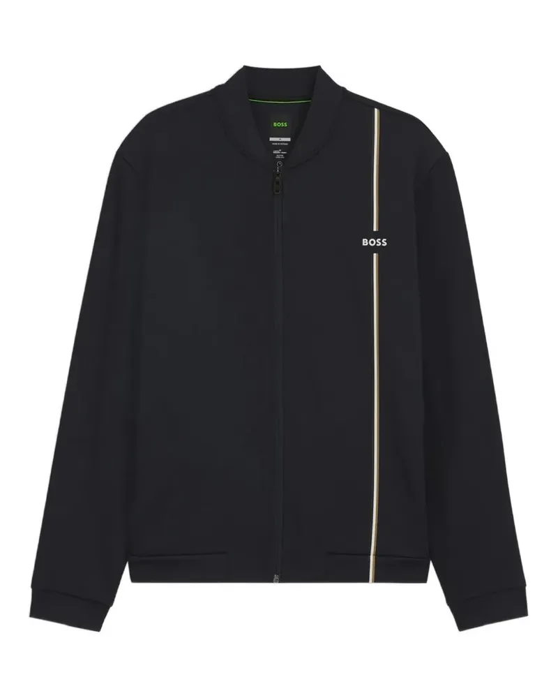 HUGO BOSS active zip-up sweatshirt with moisture management - Blau Blau