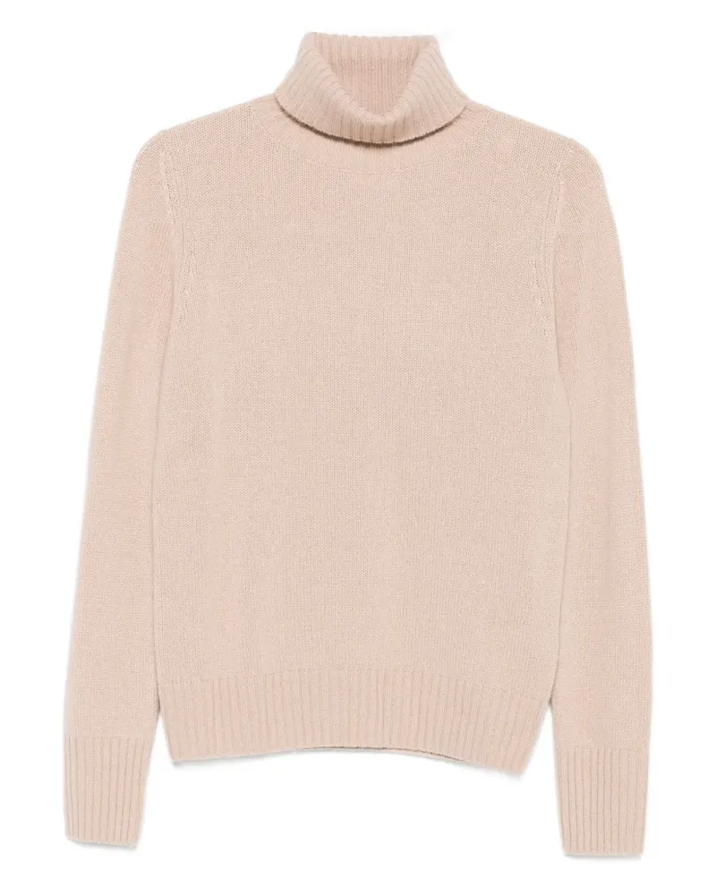 ALLUDE Klassischer Kaschmirpullover - Nude Nude