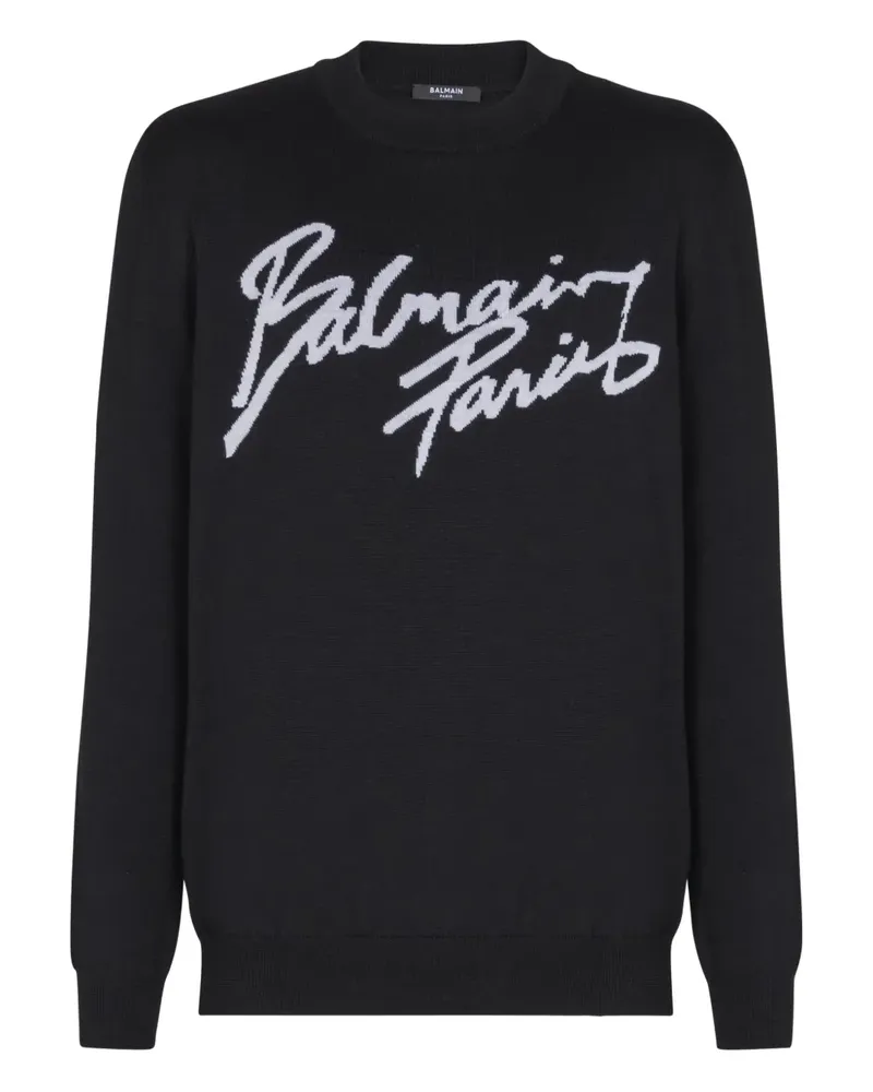 Balmain Pullover mit rundem Ausschnitt - Schwarz Schwarz