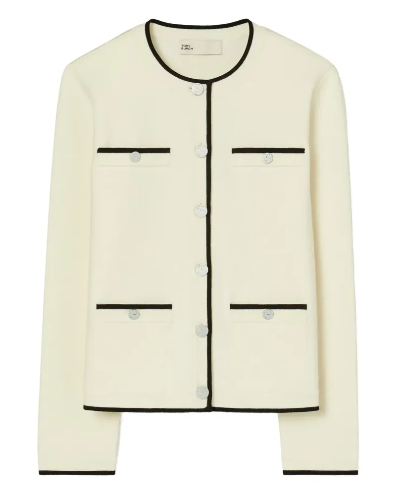 Tory Burch Kendra Cardigan mit Knopfdetail - Nude Nude