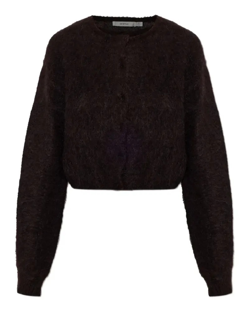 Gestuz Gzdebbie Cardigan aus Mohairgemisch - Braun Braun