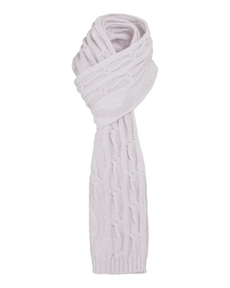 MOORER Samia Schal mit Zopfmuster - Nude Nude