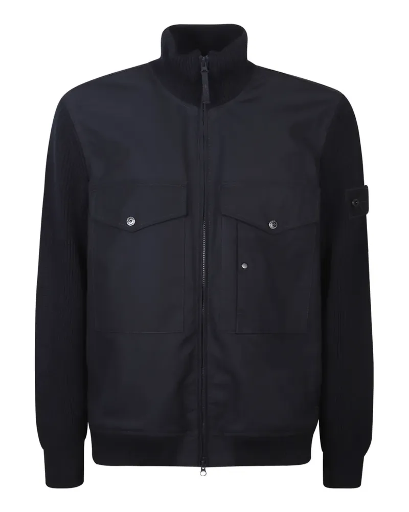 Stone Island chest-pocket jacket - Blau Blau