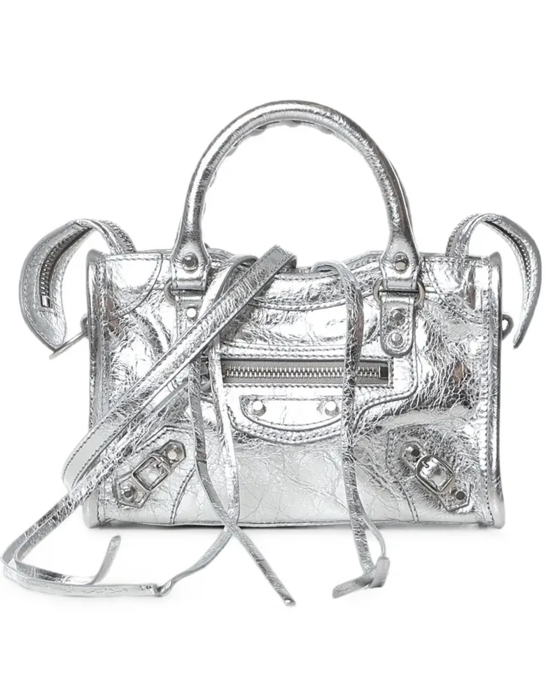 Balenciaga leather shoulder bag - Silber Silber