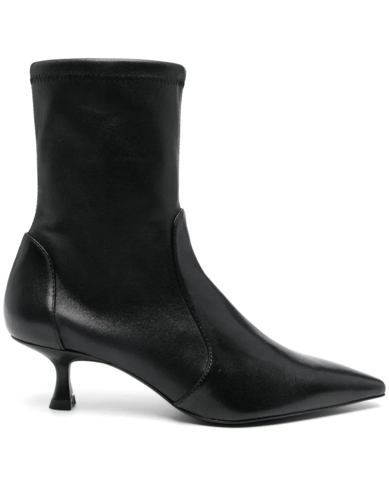 Stuart Weitzman Naomi Stiefel 50mm - Schwarz Schwarz