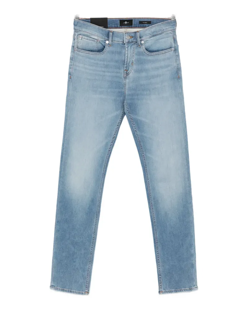 7 for all mankind belt-loop faded jeans - Blau Blau