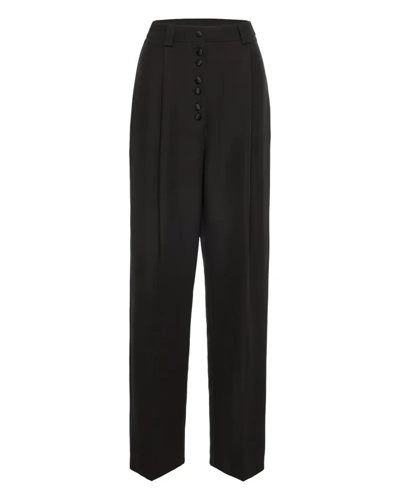 V:PM ATELIER Rita pleated trousers - Schwarz Schwarz