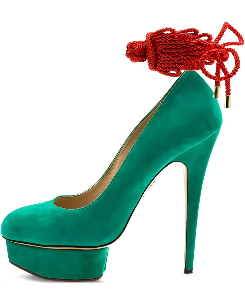 Charlotte Olympia Pre-owned Dolly Pumps mit Kordeldetail 155mm - Grün Grün