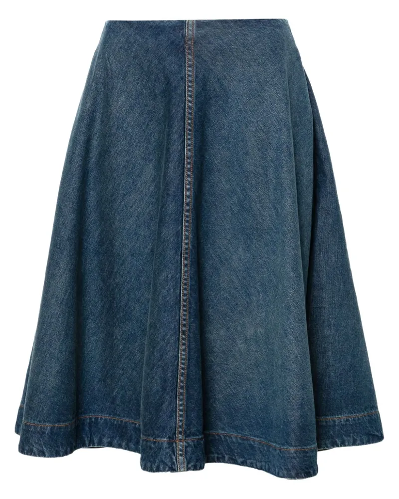 KHAITE Renta Jeansrock - Blau Blau