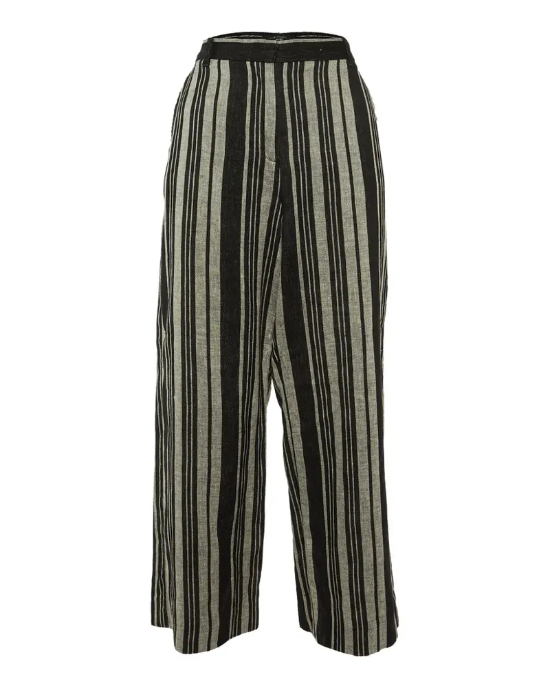 Max Mara striped wide-leg trousers - Schwarz Schwarz