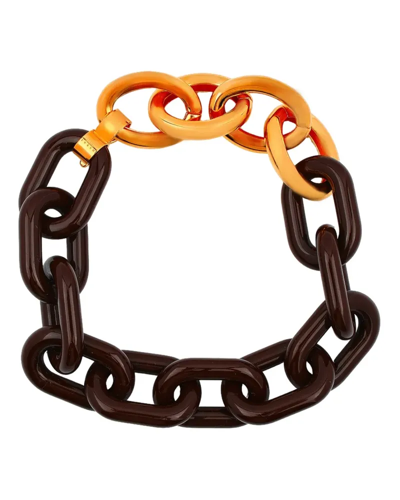 Marni two-tone cable-link chain necklace - Gold Gold