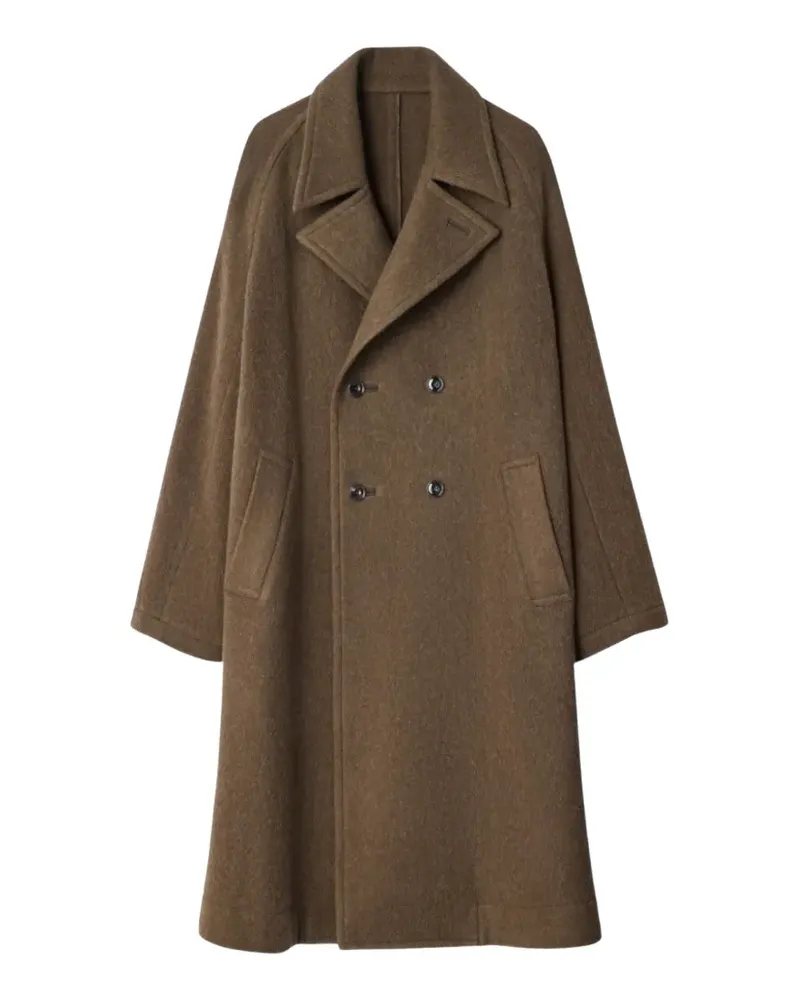 Christophe Lemaire Doppelreihiger Mantel im Oversized-Look - Braun Braun