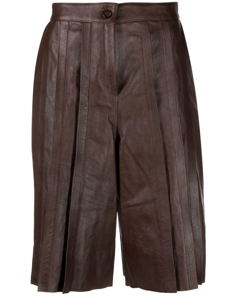 Golden Goose Shorts mit Falten - Braun Braun