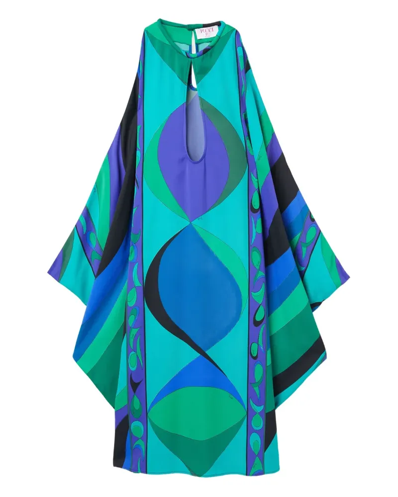 Emilio Pucci Kaftan mit grafischem Print - Blau Blau