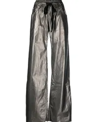 Isaac Sellam Lederhose mit Kordelzug Silber