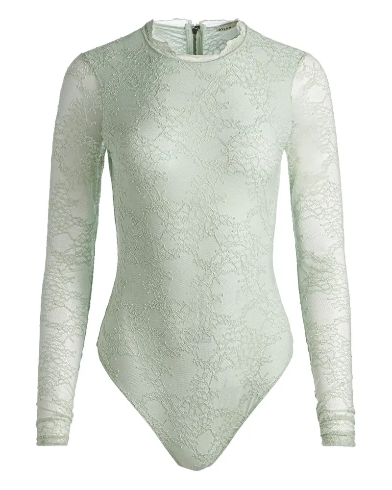 Alice + Olivia Taeyn Body aus Spitze - Grün Grün