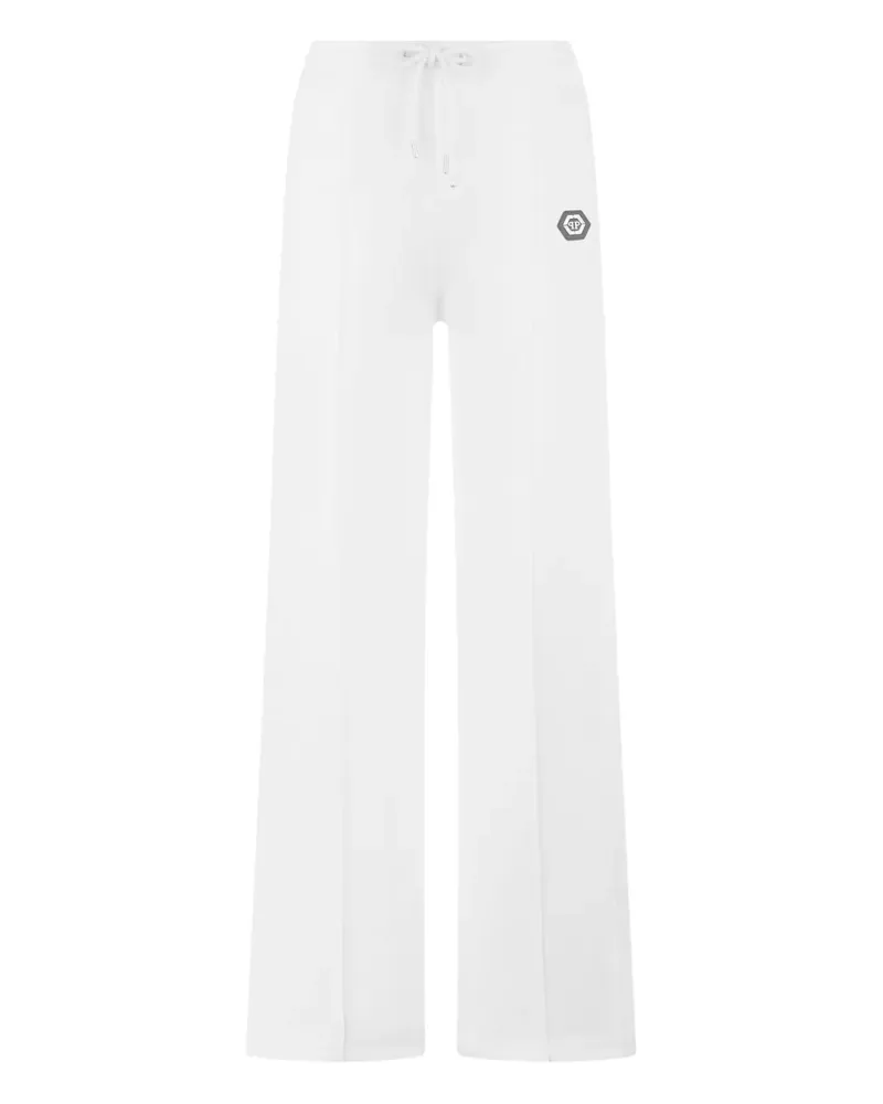 Philipp Plein drawstring appliqué trousers - Weiß Weiß