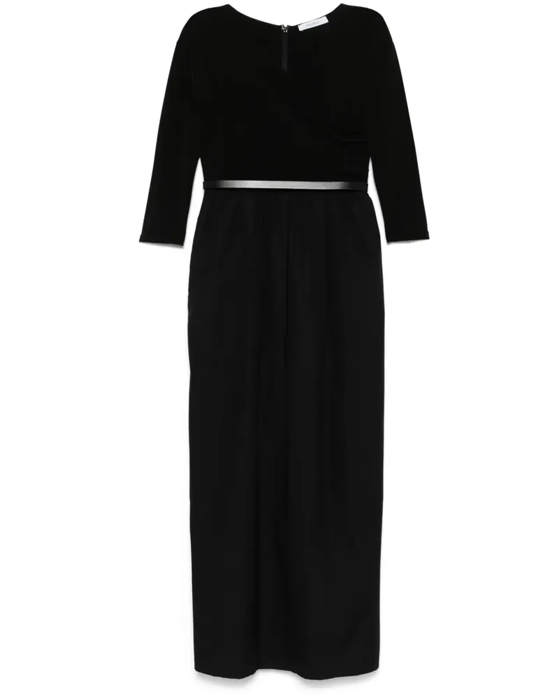 Max Mara Kaiser Midikleid - Schwarz Schwarz