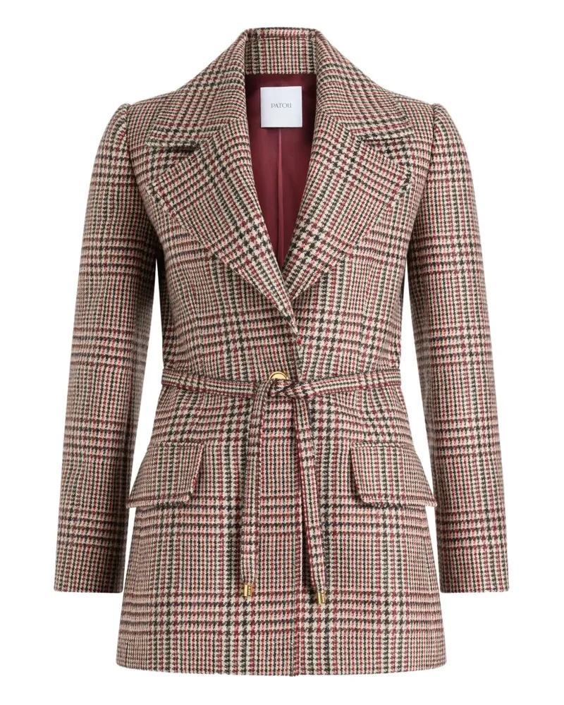 Patou Blazer mit Karomuster - Nude Nude