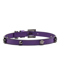 Versace Choker mit Logo Violett