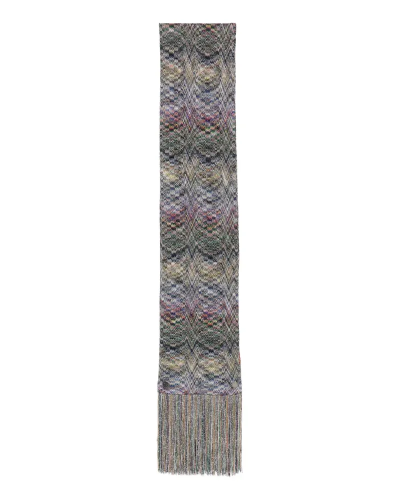 Missoni Schal mit Zickzackmuster - Grau Grau