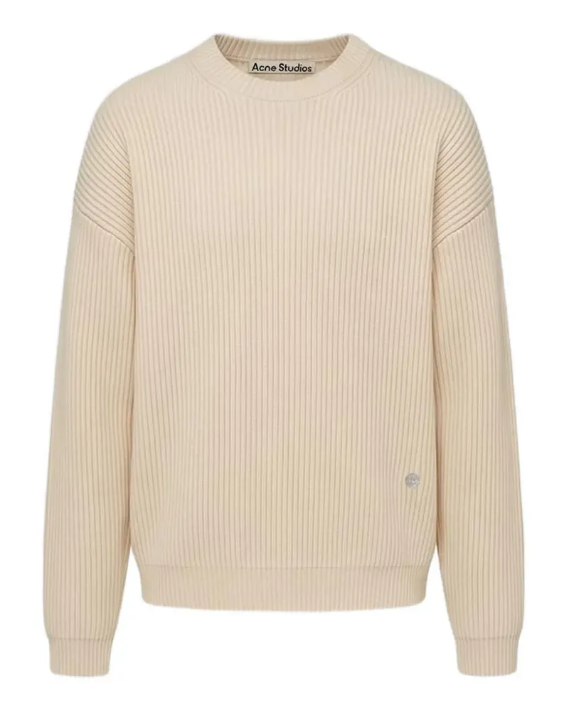 Acne Studios Grob gestrickter Kaschmirpullover - Nude Nude
