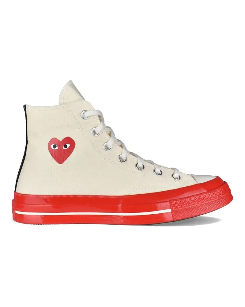 Comme des Garçons x Converse High-Top-Sneakers mit Herz - Nude Nude
