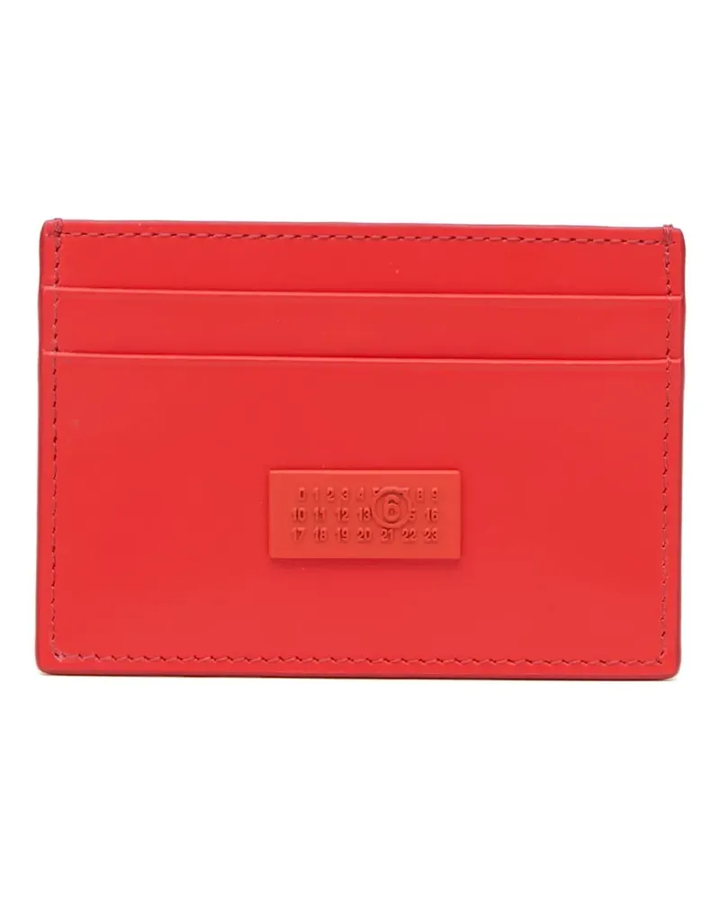 Maison Margiela Kartenetui mit Ziernähten - Rot Rot