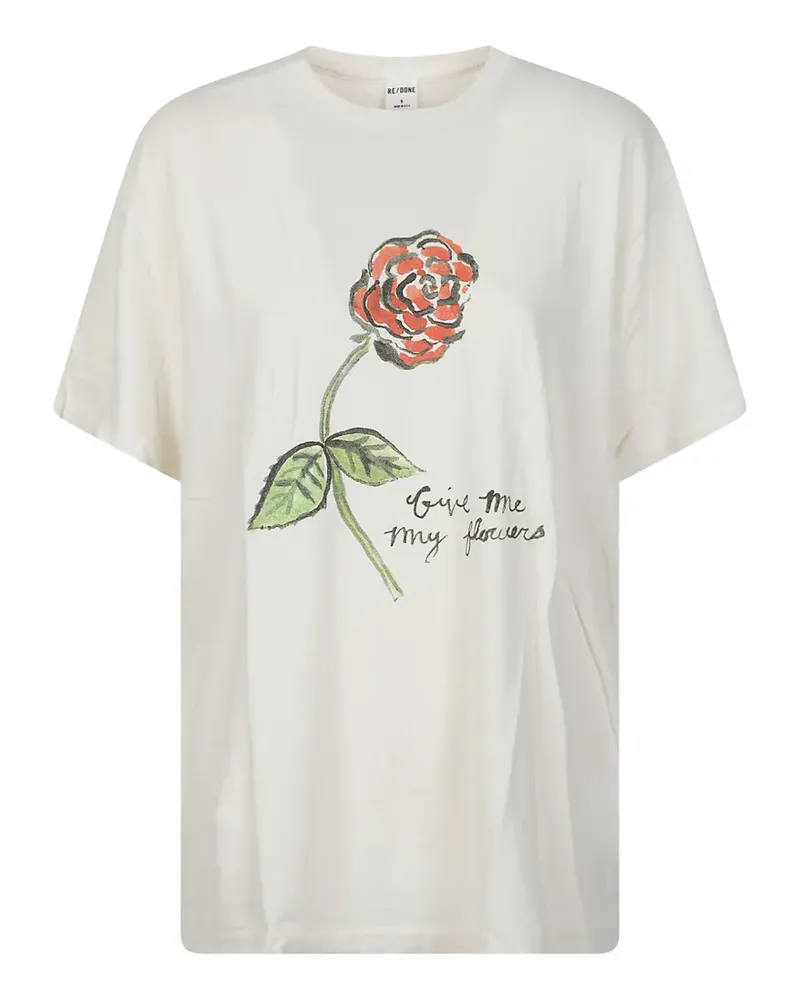 RE/DONE graphic-print T-shirt - Weiß Weiß