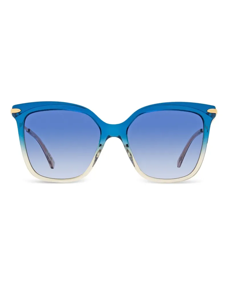 Pomellato Sonnenbrille mit eckiger Form - Blau Blau
