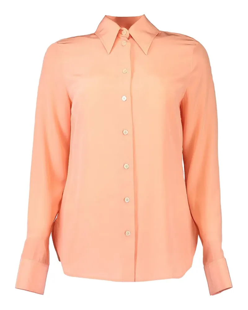 Stella McCartney classic-collar silk shirt - Rosa Rosa