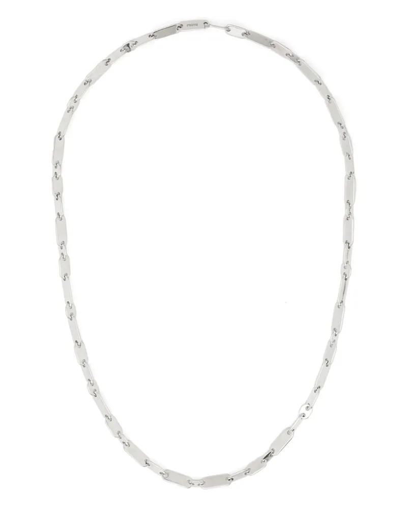 MAOR Monolinka Halskette mit Gravur - Silber Silber