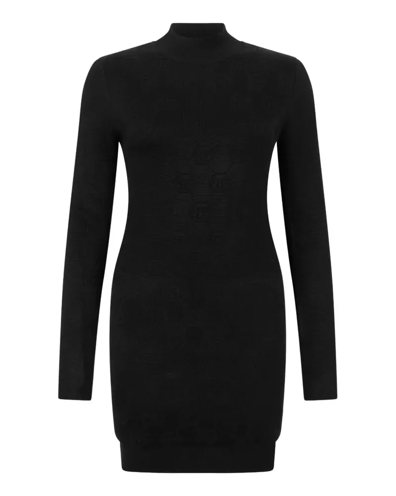 Philipp Plein Minikleid mit Monogramm - Schwarz Schwarz