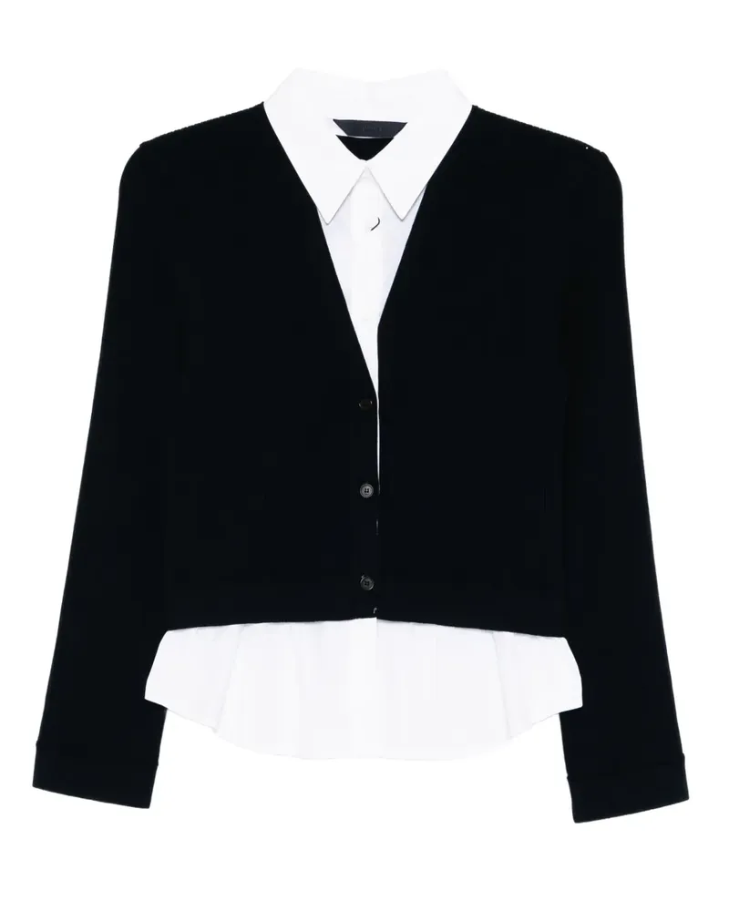 JUUN.J Cardigan-Pullover im Layering-Look - Blau Blau