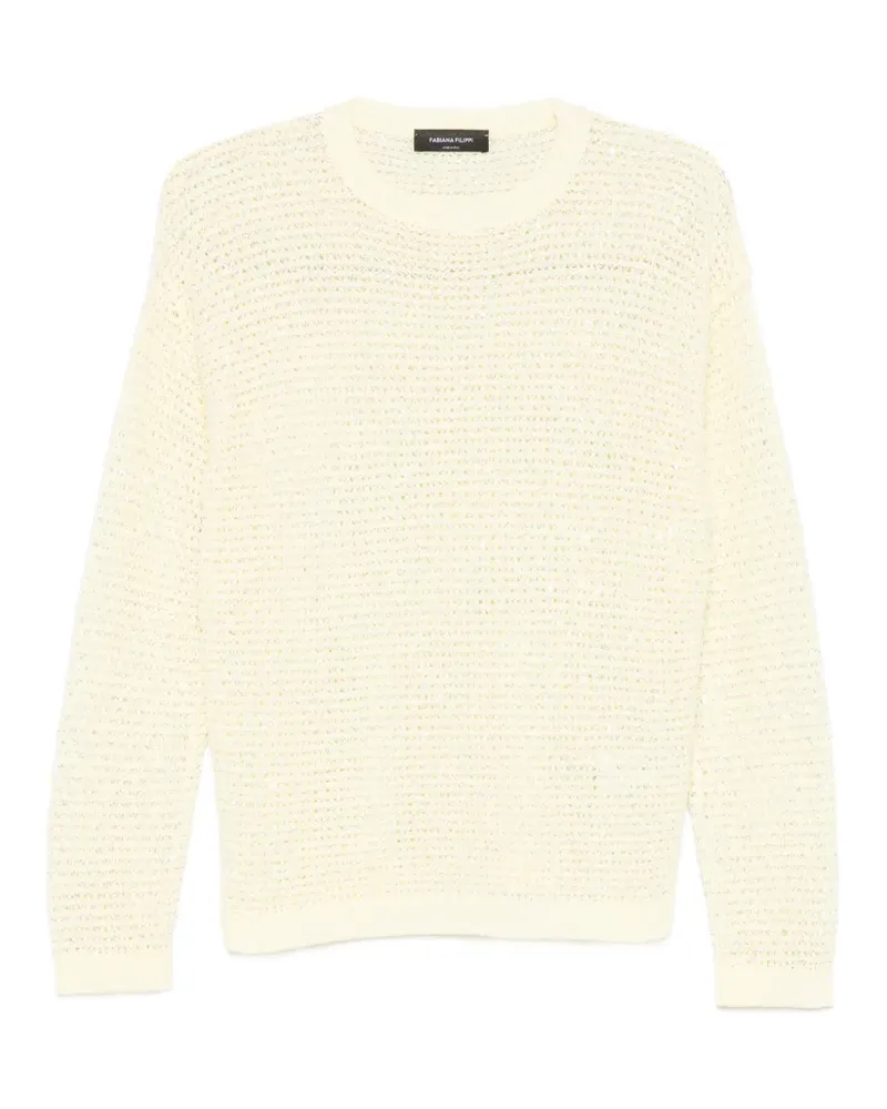 Fabiana Filippi Pullover mit Rundhalsausschnitt - Gelb Gelb