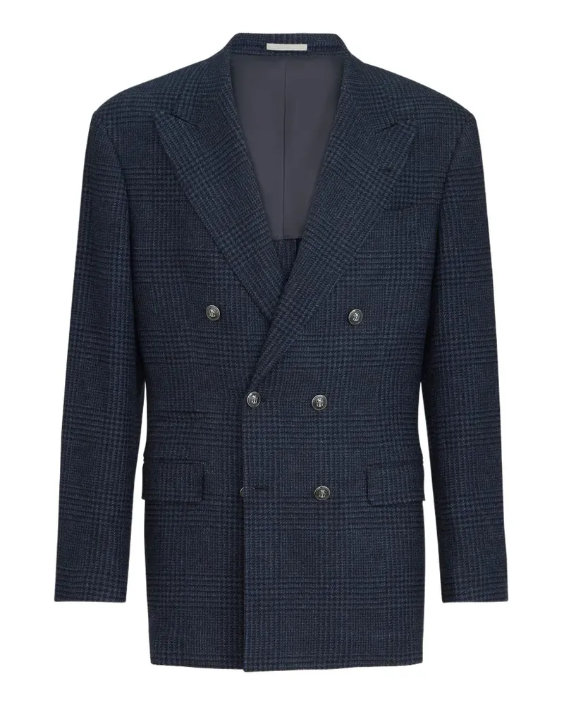 Brunello Cucinelli Doppelreihiges Sakko - Blau Blau