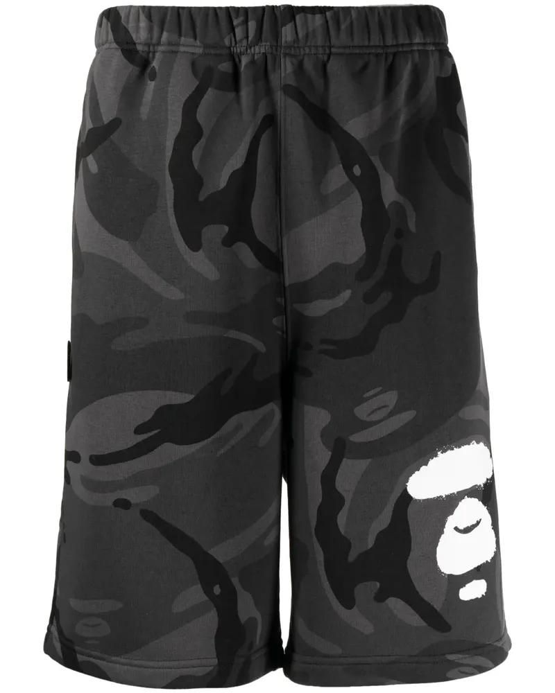 BAPE Bermudas mit Camouflage-Print - Schwarz Schwarz