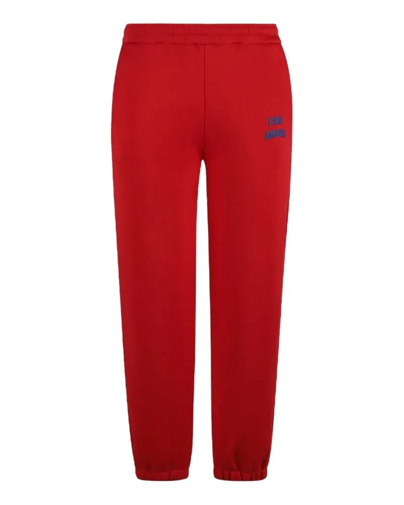 Giada Benincasa Ciao Amore Jogginghose mit Logo - Rot Rot